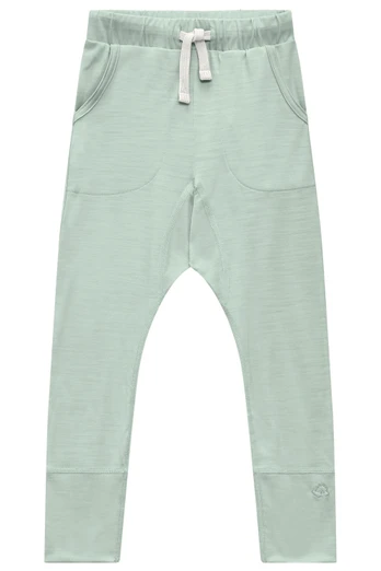 The 24 Hour Kids Merino Trousers - Sage Green