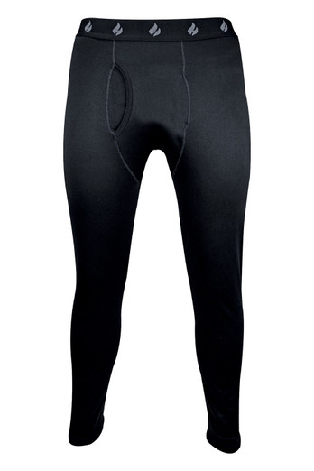 Mens Thermal Long John Bottoms - Black