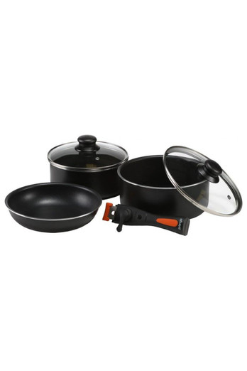 Gourmet Cook Kit Non Stick - Black/Silver