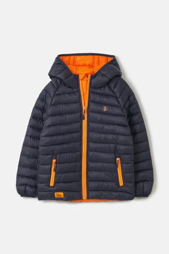 Carter Kids Padded Jacket - Navy Orange
