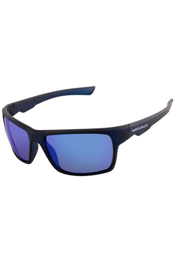 Pearleye Unisex Polarized Sunglasses - Matte Blue/Polar Blue Revo