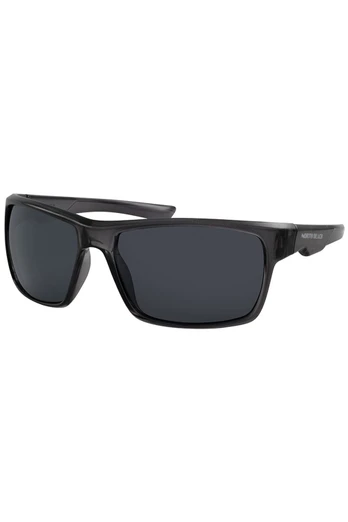 Pearleye Unisex Polarized Sunglasses - Crystal/Polar Black Smoke