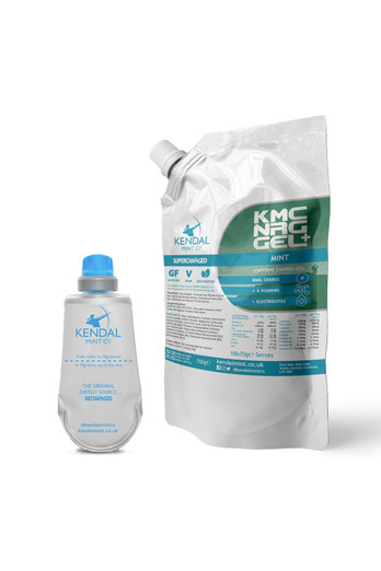 KMC NRG GEL Energy Gel Refill Flask Bundle - Mint (Caffeine)