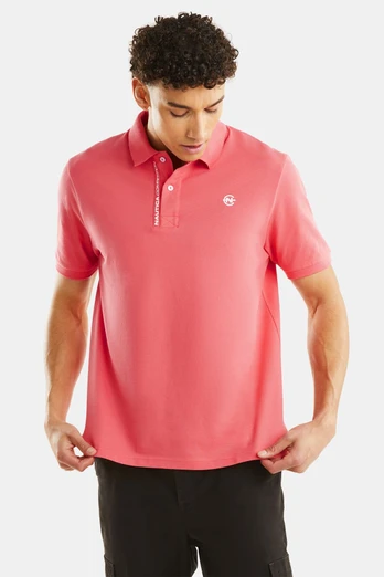 Kella Mens Polo Shirt - Coral