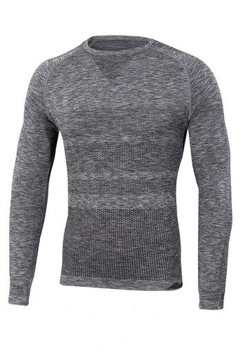 Anti Mosquito Mens Summer Long Sleeve Top - Grey Marl