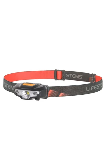 Lightweight LED Intensity Head Torch 155 Lumens - Black, Orange