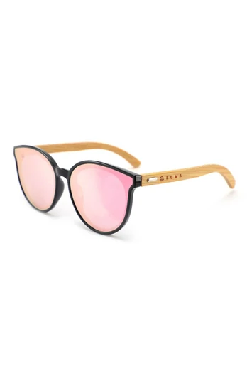 Mousehole Wood Cat-Eye Ladies Sunglasses - Pink