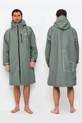 Wave Waterproof Fleece-Lined Changing Robe - Sage