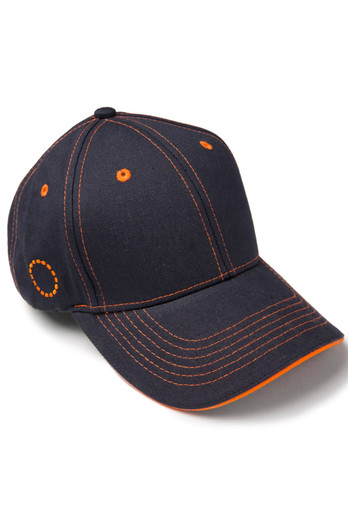 Kids Baseball Cap - Blue/Orange