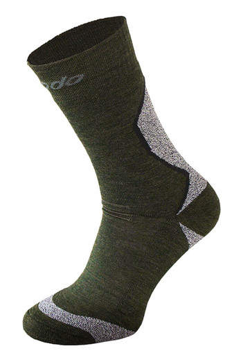Unisex Merino Wool Hiking Thermal Socks - Green