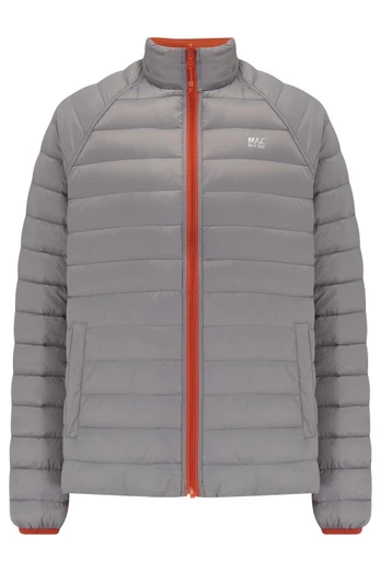 Polar Mens Packable Reversible Down Jacket - Burnt Orange Grey
