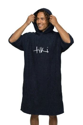 Adults Hooded Change Robe Unisex - Graphite