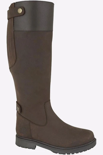 Harper Back Zip Waterproof Womens Boots - Brown