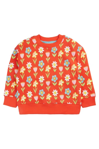 Kids 100% Organic Cotton Superb Sweatshirt - Happiness In Bloom