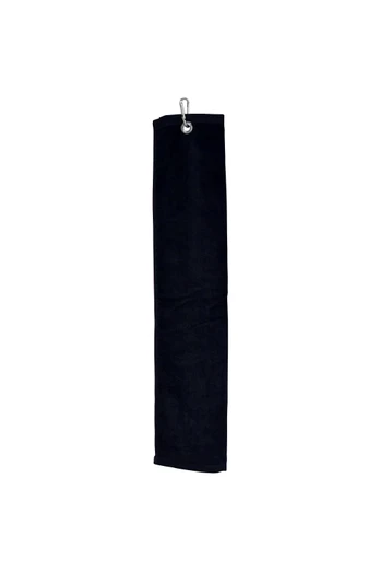 Blank Luxury 3 Fold Golf Towel - Black