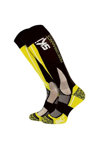Unisex Technical Ski Socks | Light Knee High Socks - Yellow