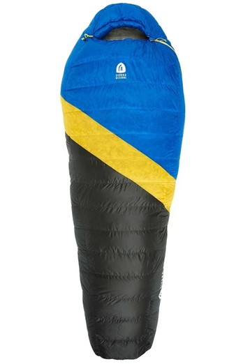 Nitro 35°F (-3°C) 800-Fill DriDown Sleeping Bag - Blue/Yellow/Grey