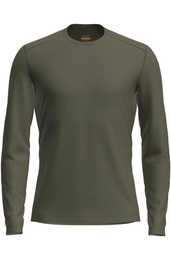 Merino 200 Oasis Mens L/S Crew Neck Base Layer - Olive Green