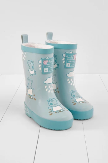 Kids Peppa Pig Colour Changing Wellies - Blue