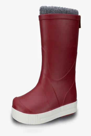 Go Kids Wave Sock Lined Wellies - Red