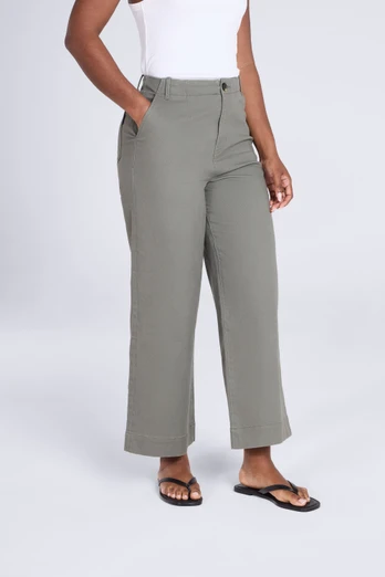 Elevate Womens Straight Leg Trousers - Light Khaki