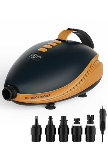 Dolphin Electric Paddleboard Pump - Black/Orange