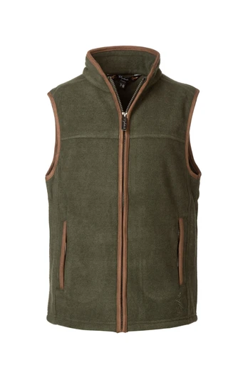 Huggate Kids Fleece Gilet - Khaki