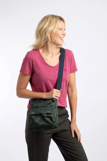 Kait Womens 1.5L Printed Cross Body Bag - Cypress Green
