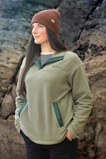 Women's Polar Fleece Pullover - Olive