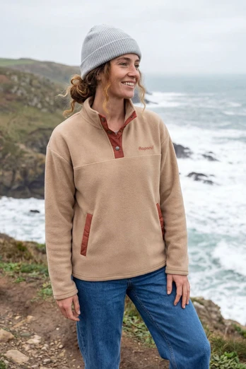 Women's Polar Fleece Pullover - Driftwood