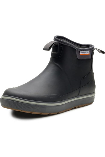 Mens Deck-Boss Fishing Boat Ankle Boot - Black