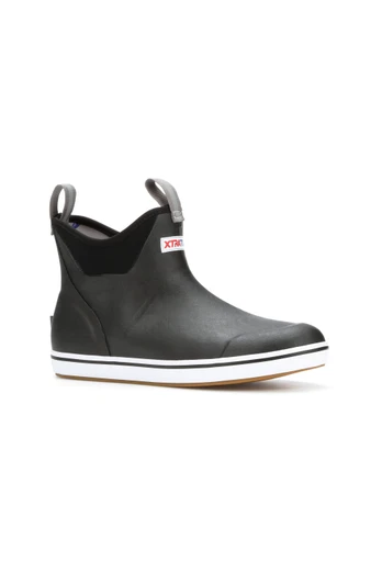 Mens Ankle Deck Boot - Black