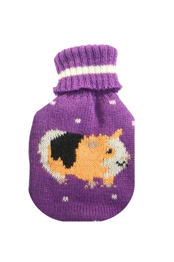 Reuseable Knitted Cover Hand Warmer - Guinea Pig