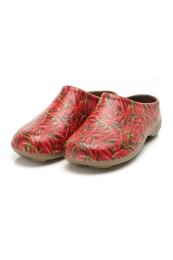 Men's Classic Waterproof Garden Clogs - Chilli Pepper