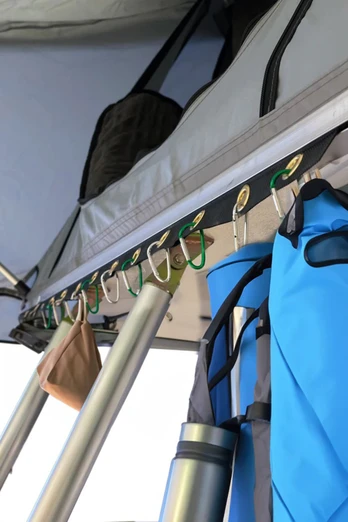 Roof Tent Storage Hook System - Black