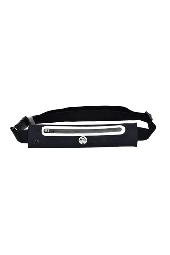 Reflective Running Expandable Waist Belt - Black