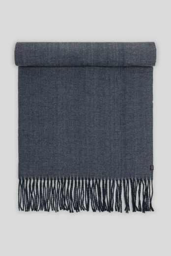 Rusper Mens Navy & Charcoal Oversized Scarf - Navy/Charcoal