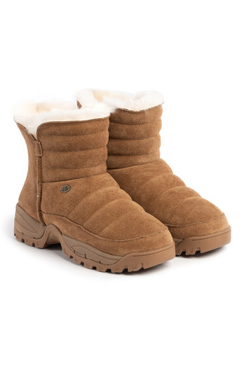 Womens Hannah Sheepskin Padded Boot - Chestnut