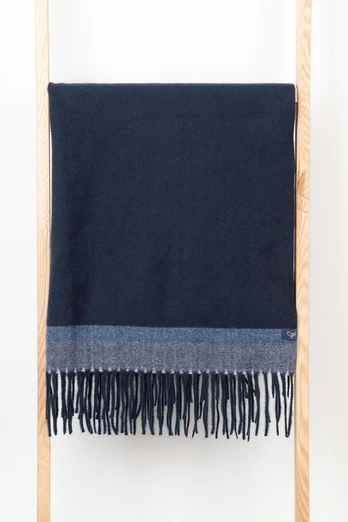 Bella Womens Stripe Scarf - Navy/Sorbet/Blue