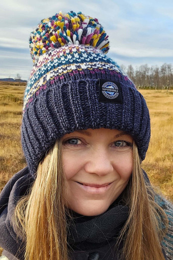 Sami Nordic Knit Unisex Super Bobble Hat - Sami