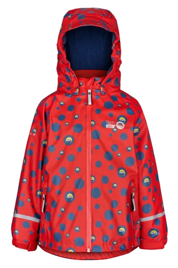 Kids Forest Leader Fleece Lined Printed Jacket - Red Dot