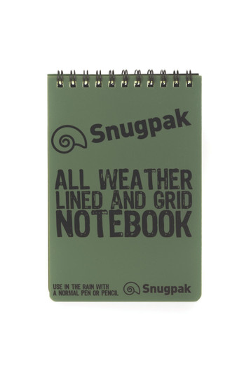 Water Resistant Notebook - Olive Green