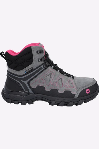 V-Lite Explorer Waterproof Womens Boots - Grey/Fuchsia
