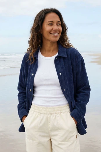 Women's Corduroy Jacket - Navy