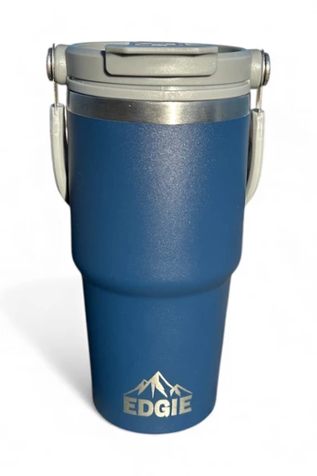 The Busy One 600ml Stainless Steel Water Bottle - Navy