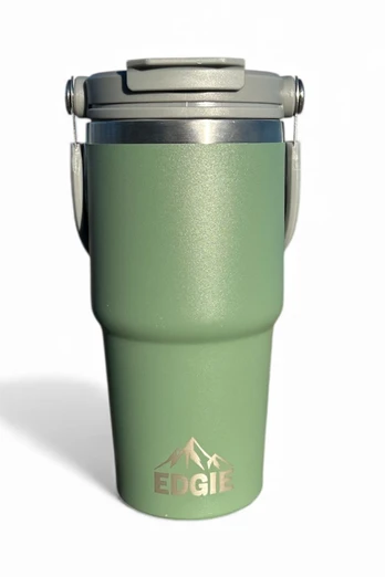 The Busy One 600ml Stainless Steel Water Bottle - Sage