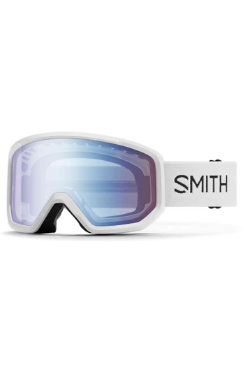 Transfer Unisex Snow Goggles - White / Blue Mirrored