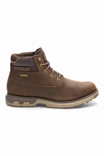 Mens Waterproof Pursue Leather Hiking Ankle Boots - Dark Brown