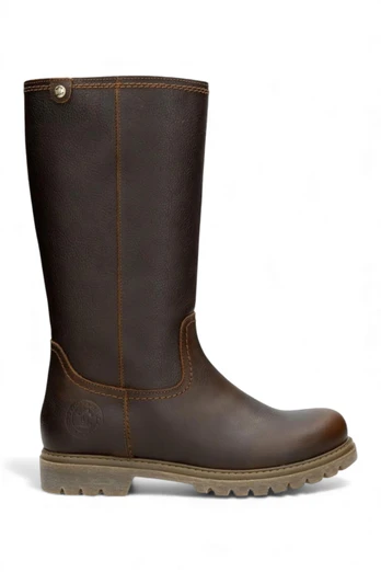 Womens Bambina B82 WP Leather High Winter Boots - Brown