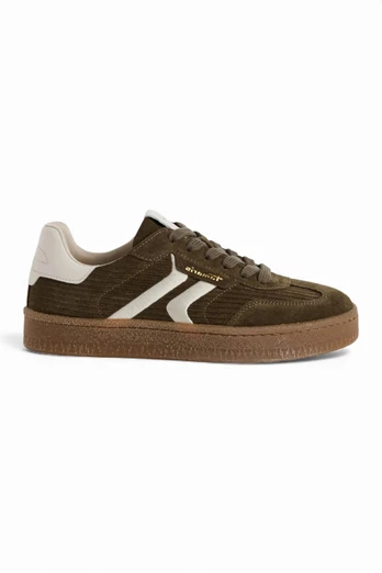 Womens Suede Leather Fashion Sneaker Trainer Shoes - Green